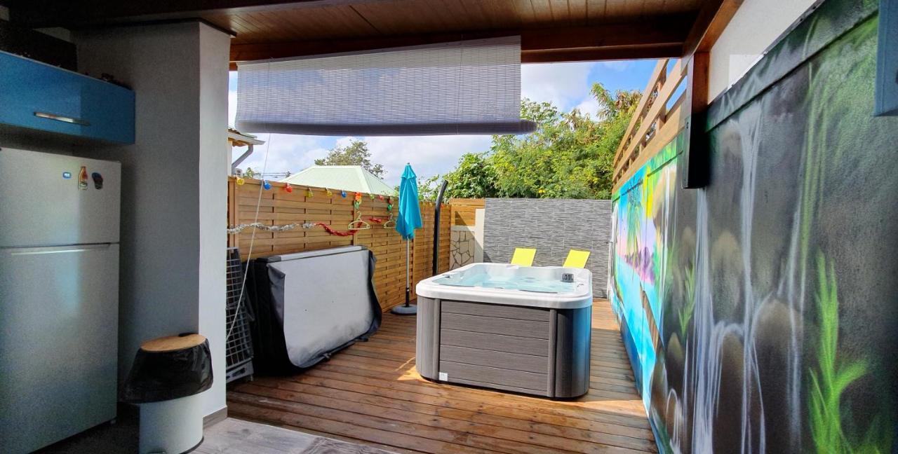 "Chez Claudia "Charmant Logement Avec Jacuzzi Privatif En Toute Intimite Sur Belle Terrasse Exterieure En Bois Et Piscine Courcelles Exterior foto