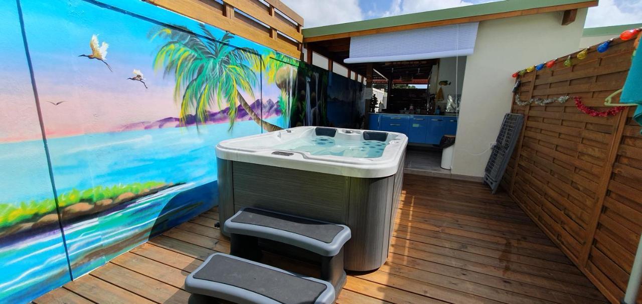 "Chez Claudia "Charmant Logement Avec Jacuzzi Privatif En Toute Intimite Sur Belle Terrasse Exterieure En Bois Et Piscine Courcelles Exterior foto
